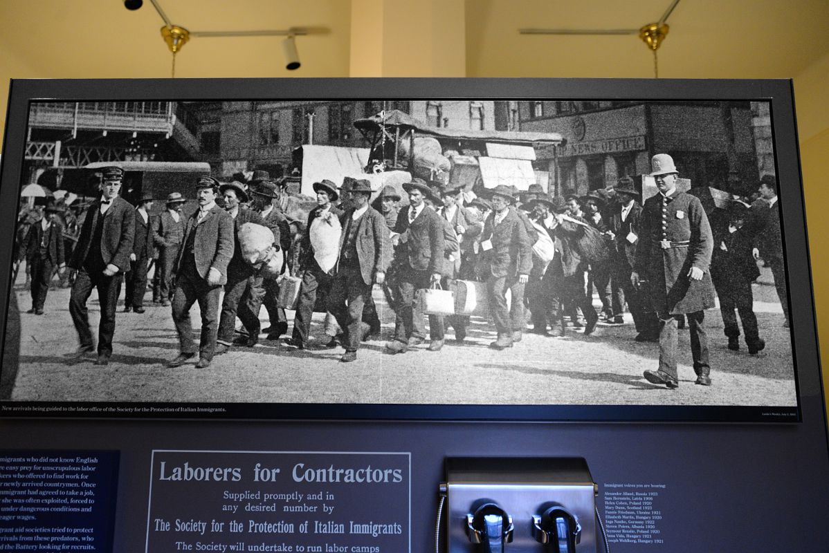 12-10 1903 Photograph Of Immigrants Being Guided To The Labour Office Of The Society For The Protection Of Italian Immigrants Ellis Island Main Immigration Station Building